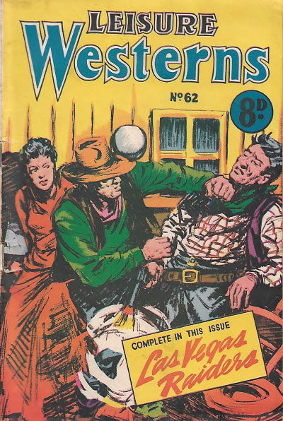 Leisure Westerns (HJ Edwards, 1952? series) #62 — Las Vegas Raiders ([September 1951?])
