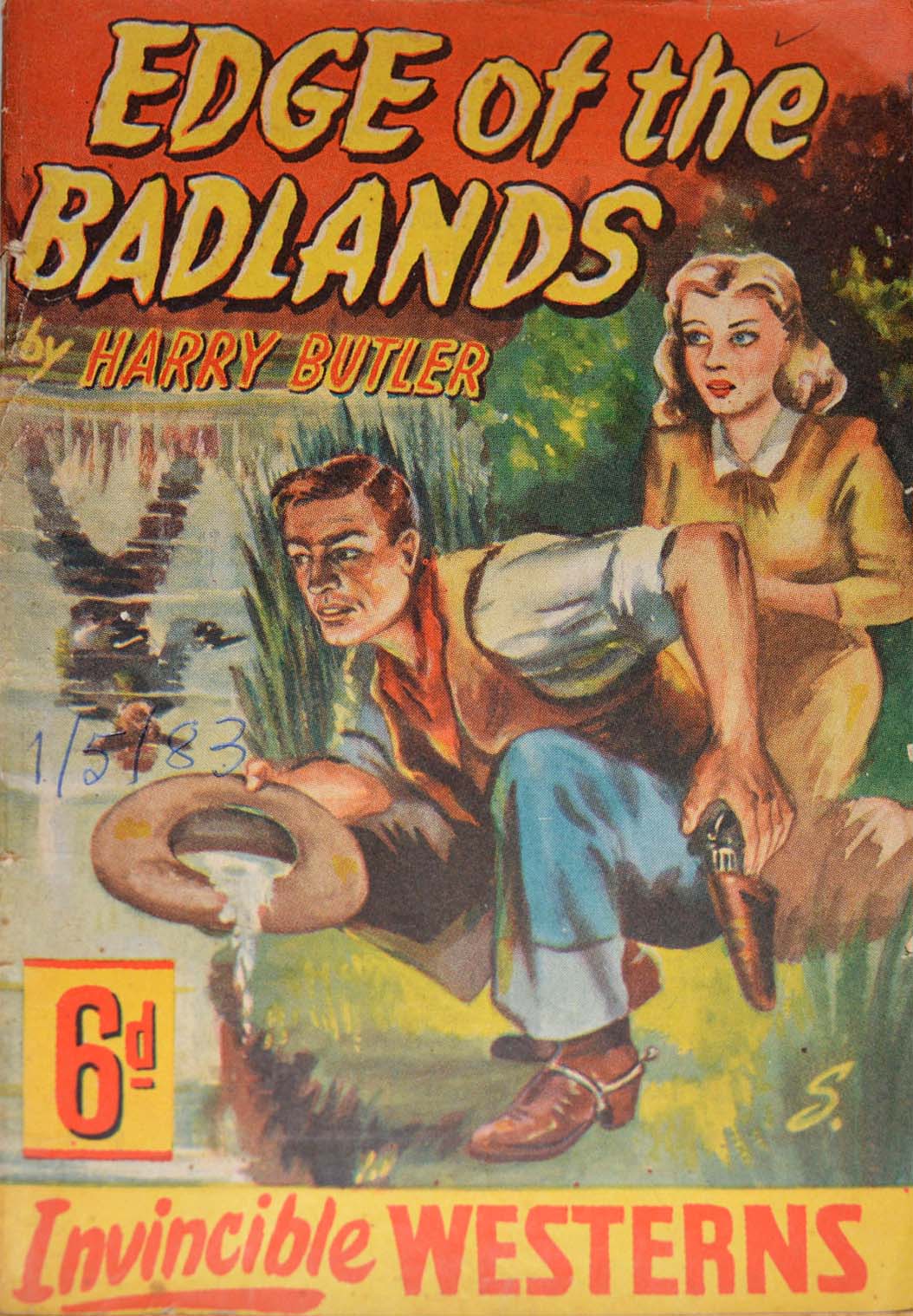 Invincible Westerns (Invincible, 1948 series) #3 — Edge of the Badlands ([June 1948?])