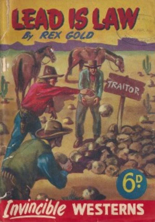 Invincible Westerns (Invincible, 1948 series) #25 — Lead is Law ([June 1949?])