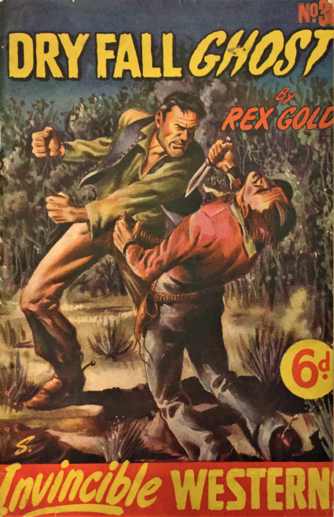 Invincible Westerns (Invincible, 1948 series) #36 — Dry Fall Ghost ([November 1949?])