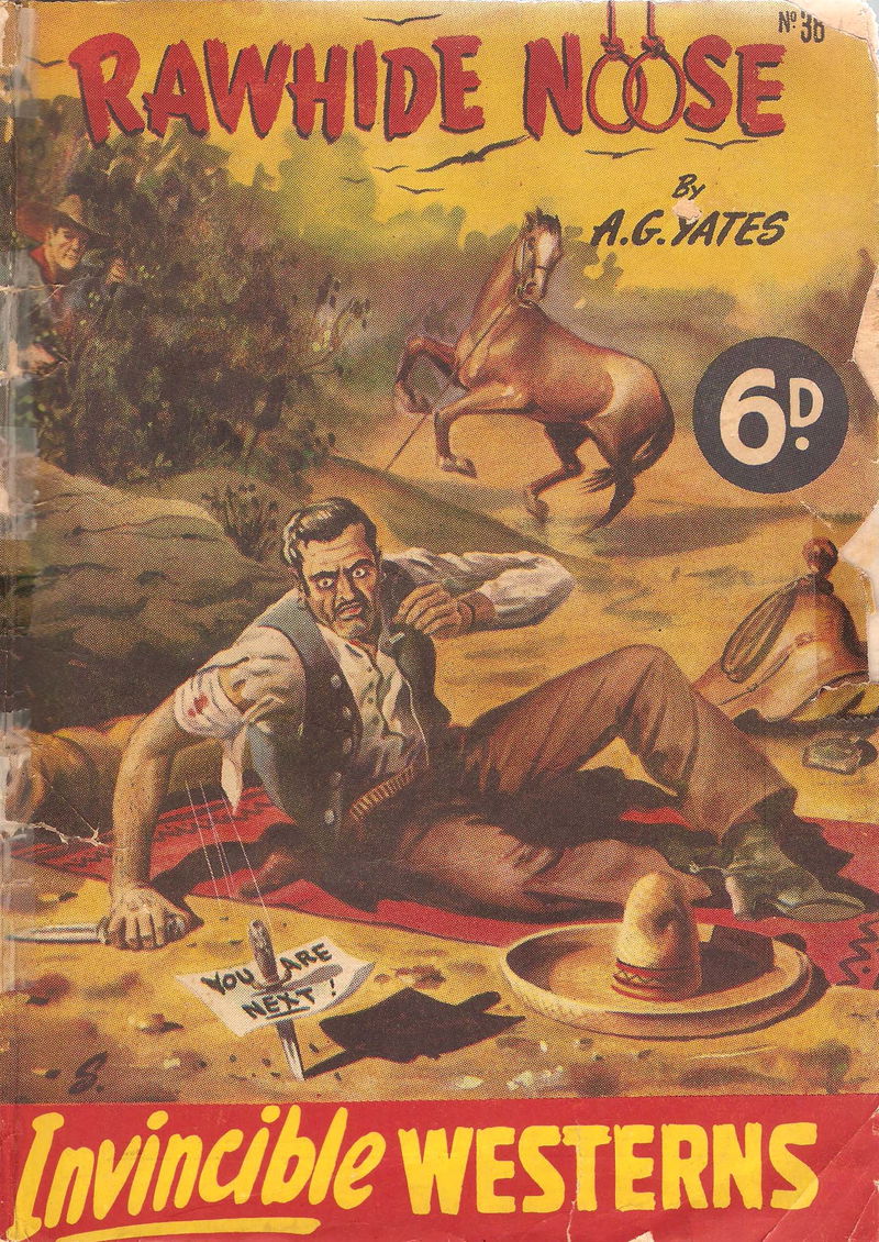 Invincible Westerns (Invincible, 1948 series) #38 — Rawhide Noose ([December 1949?])