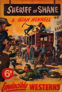 Invincible Westerns (Invincible, 1948 series) #47 — Sheriff of Shane [March 1950?]