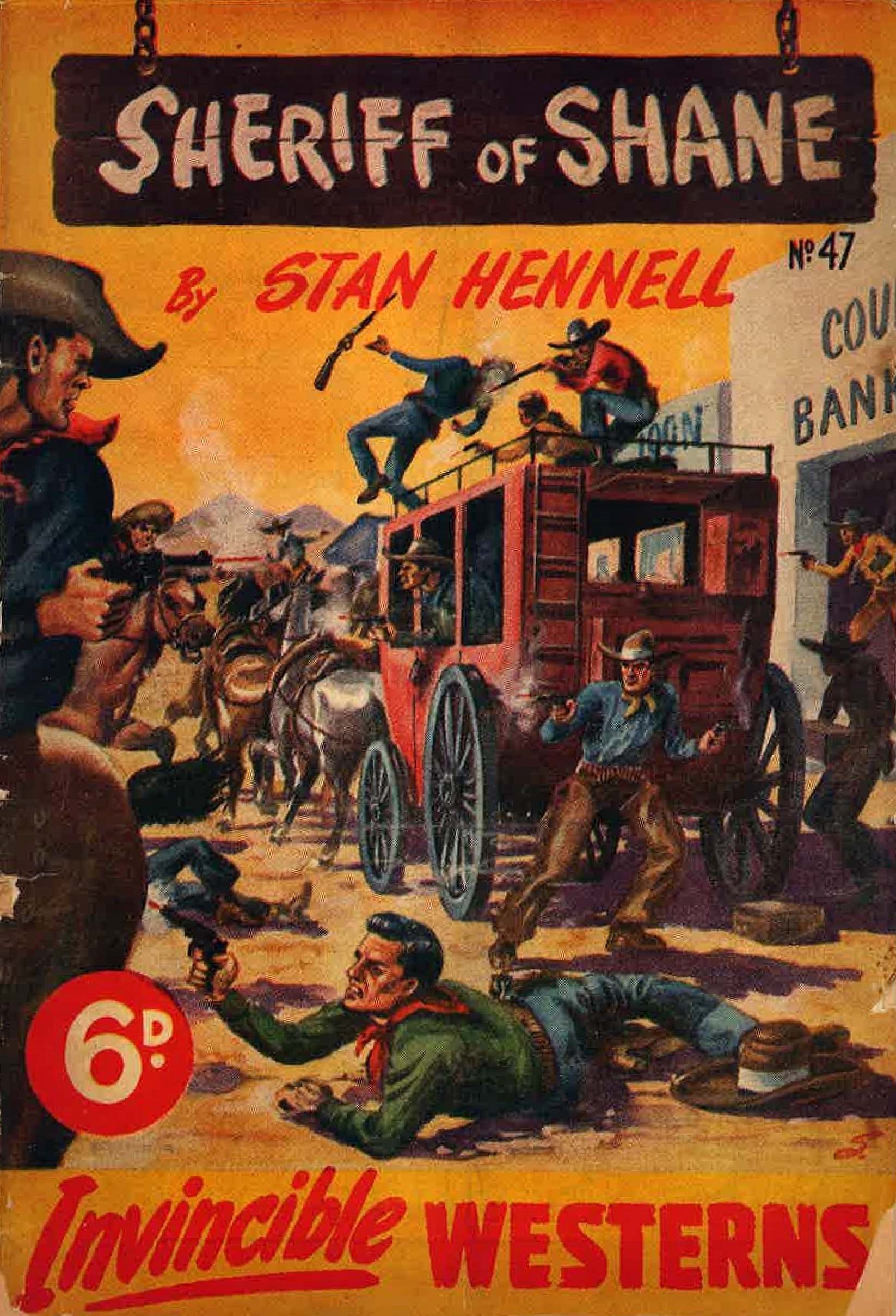 Invincible Westerns (Invincible, 1948 series) #47 — Sheriff of Shane ([March 1950?])