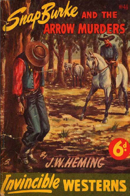 Invincible Westerns (Invincible, 1948 series) #49 — Snap Burke and the Arrow Murders ([April 1950?])