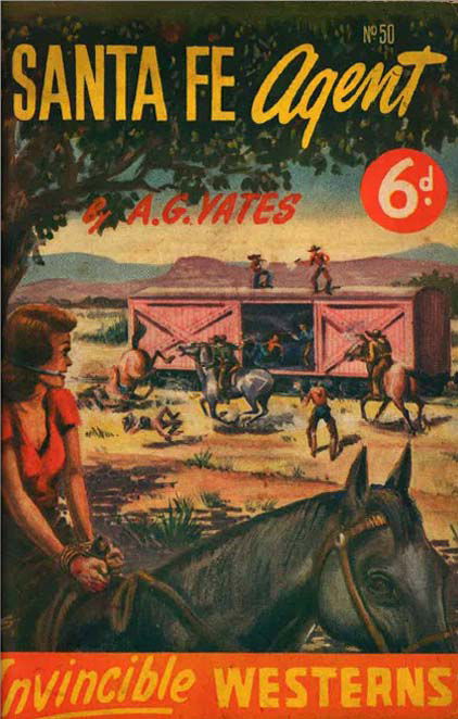 Invincible Westerns (Invincible, 1948 series) #50 — Santa Fe Agent ([April 1950?])