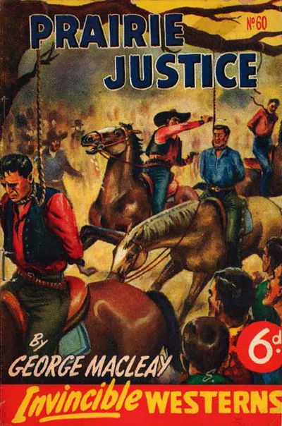 Invincible Westerns (Invincible, 1948 series) #60 — Prairie Justice [June 1950?]