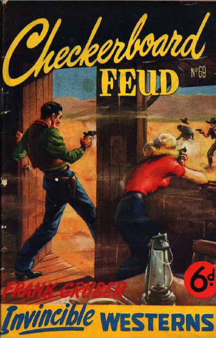 Invincible Westerns (Invincible, 1948 series) #69 — Chequerboard Feud ([September 1950?])