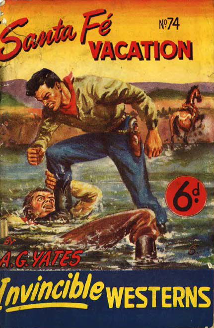 Invincible Westerns (Invincible, 1948 series) #74 — Santa Fe Vacation ([October 1950?])