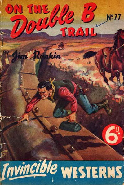 Invincible Westerns (Invincible, 1948 series) #77 — On the Double B Trail [November 1950?]