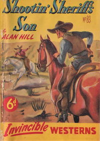 Invincible Westerns (Invincible, 1948 series) #83 — Shootin' Sheriff's Son [December 1950?]