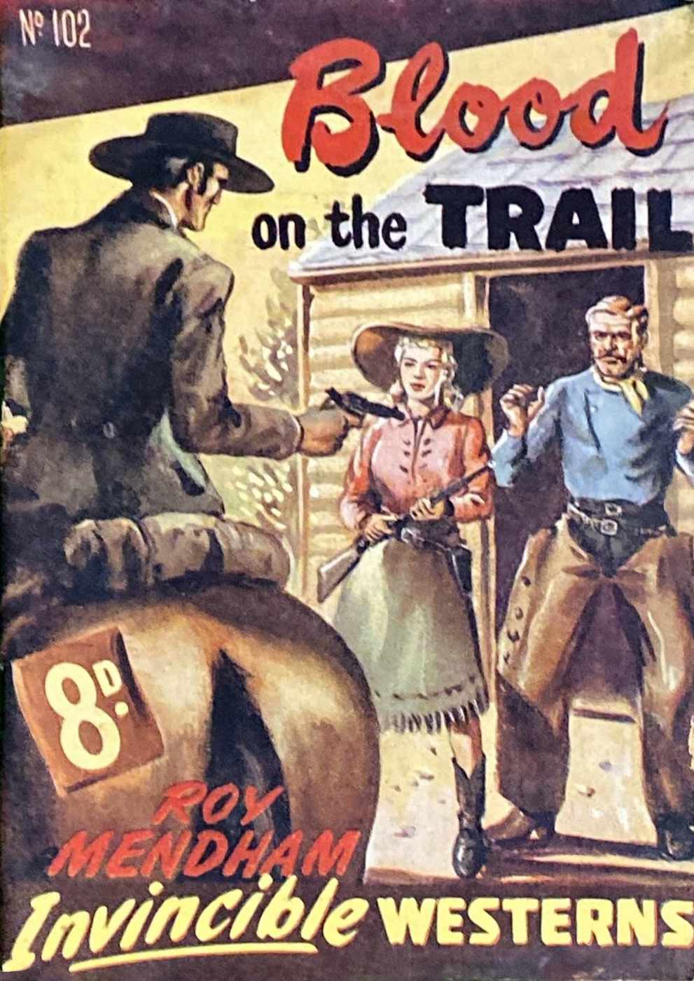 Invincible Westerns (Invincible, 1948 series) #102 — Blood on the Trail ([May 1951?])