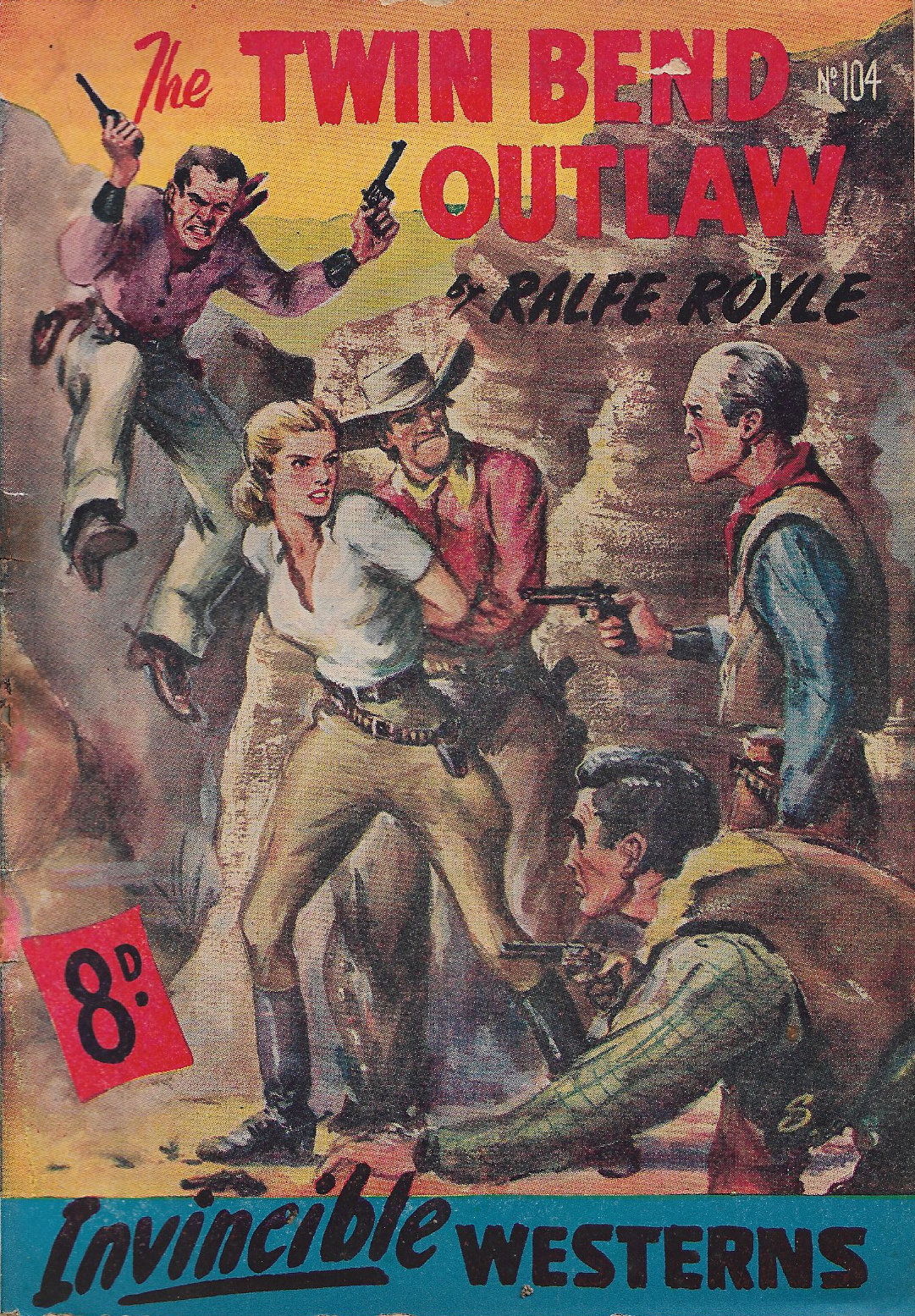 Invincible Westerns (Invincible, 1948 series) #104 — The Twin Bend Outlaw ([May 1951?])