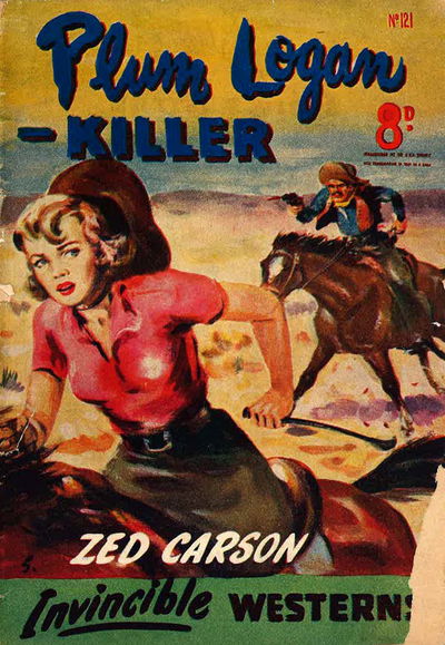 Invincible Westerns (Invincible, 1948 series) #121 — Plum Logan -- Killer [October 1951?]