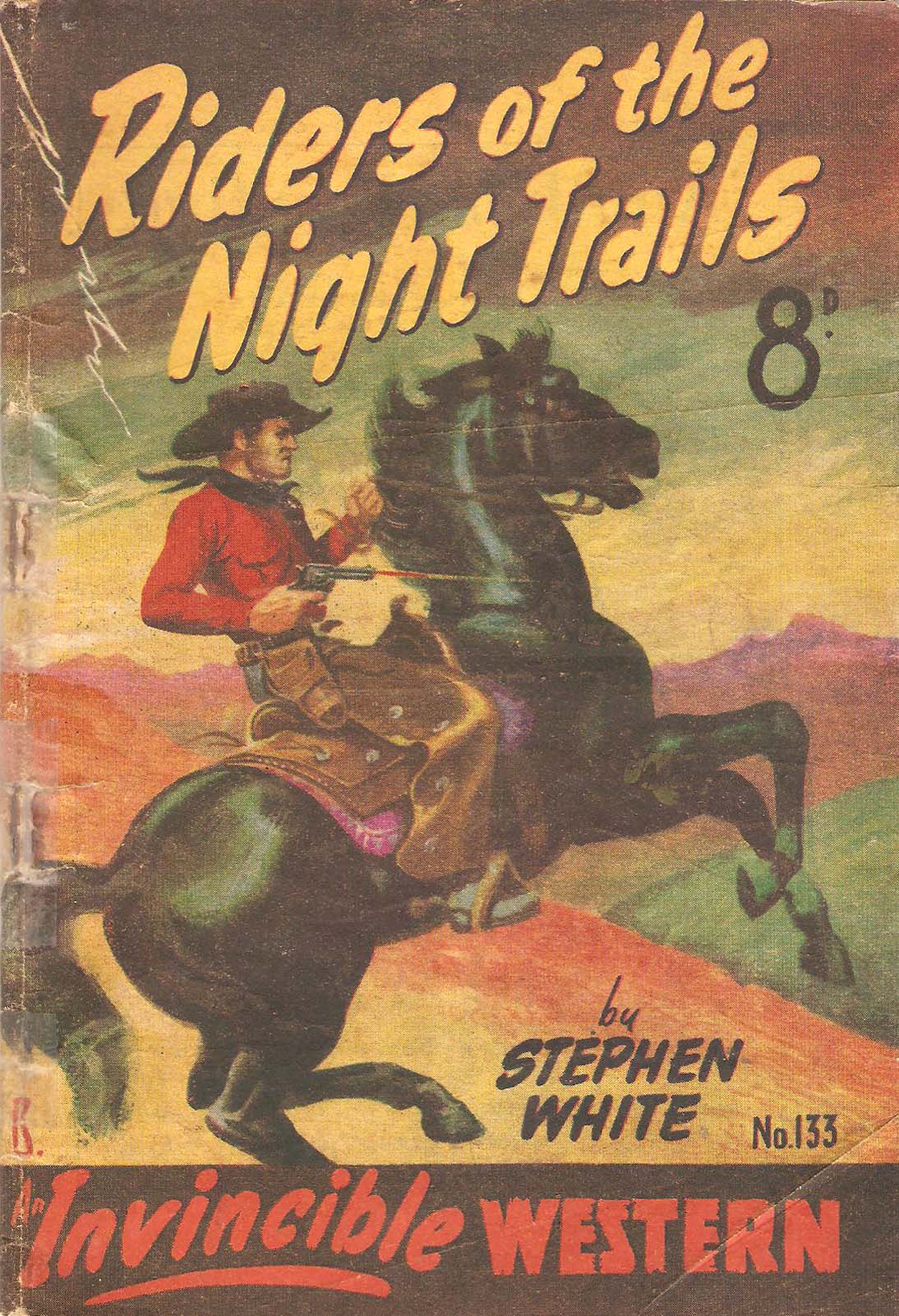 Invincible Westerns (Invincible, 1948 series) #133 — Riders of the Night Trails ([January 1952?])