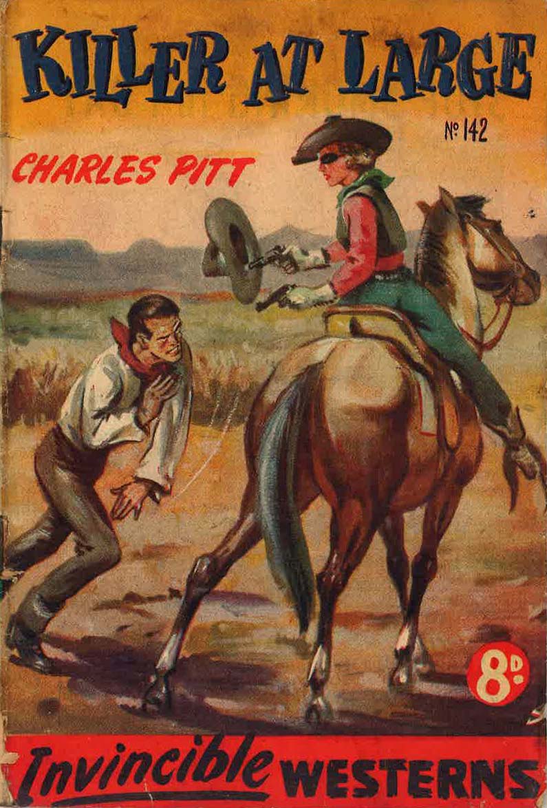 Invincible Westerns (Invincible, 1948 series) #142 — Killer at Large ([March 1952?])