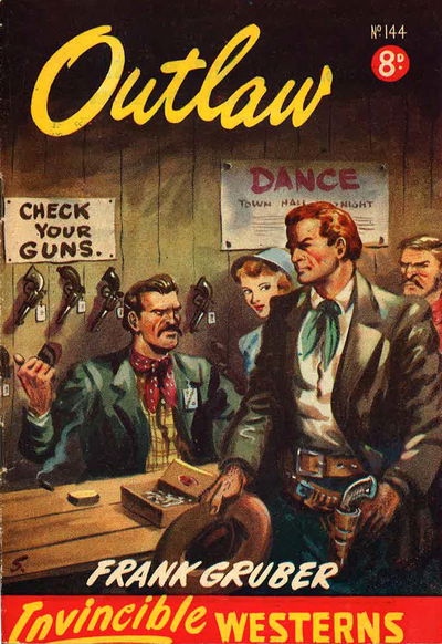 Invincible Westerns (Invincible, 1948 series) #144 — Outlaw [March 1952?]