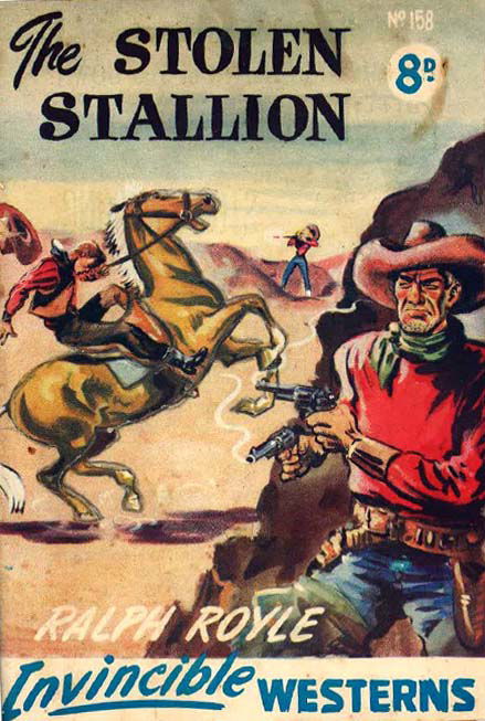 Invincible Westerns (Invincible, 1948 series) #158 — The Stolen Stallion ([July 1952?])
