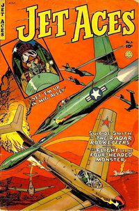 Jet Aces (Fiction House, 1952 series)  #1 (1952) — Untitled [Set 'Em Up in MiG Alley]