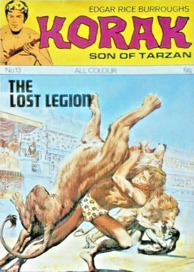 Edgar Rice Burroughs Korak Son of Tarzan (Top Sellers, 1971 series) #13 ([August 1972?])