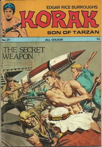 Edgar Rice Burroughs Korak Son of Tarzan (Top Sellers, 1971 series) #21 ([1973?])