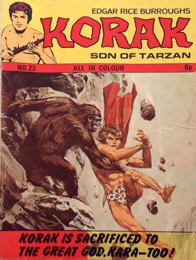 Edgar Rice Burroughs Korak Son of Tarzan (Top Sellers, 1971 series) #22 ([May 1973?])