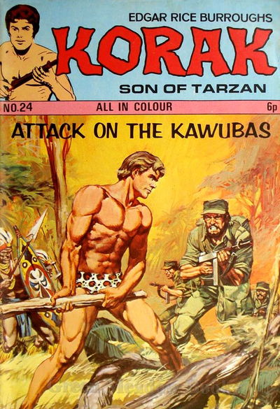 Edgar Rice Burroughs Korak Son of Tarzan (Top Sellers, 1971 series) #24 ([1973?])