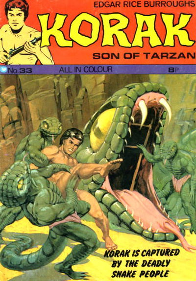 Edgar Rice Burroughs Korak Son of Tarzan (Top Sellers, 1971 series) #33 ([1974?])