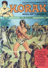Edgar Rice Burroughs Korak Son of Tarzan  #39 ([1974?])