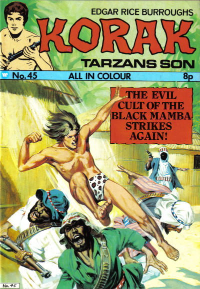 Edgar Rice Burroughs Korak Son of Tarzan  #45 ([1975?])