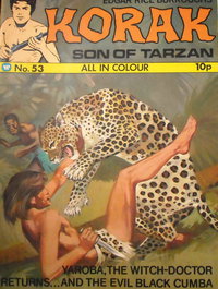 Edgar Rice Burroughs Korak Son of Tarzan (Top Sellers, 1971 series)  #53 ([1975?])