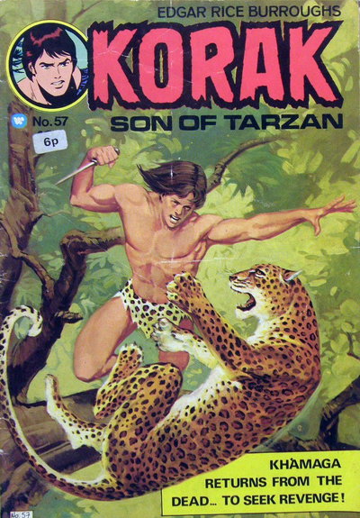 Edgar Rice Burroughs Korak Son of Tarzan  #57 ([1976?])