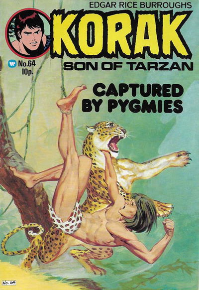 Edgar Rice Burroughs Korak Son of Tarzan (Top Sellers, 1971 series) #64 ([1976?])