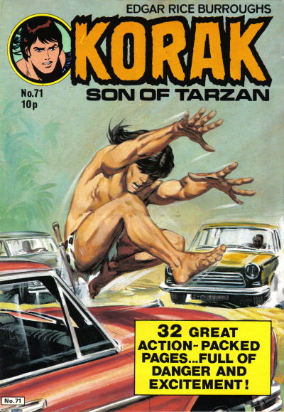 Edgar Rice Burroughs Korak Son of Tarzan (Top Sellers, 1971 series) #71 ([1977?])