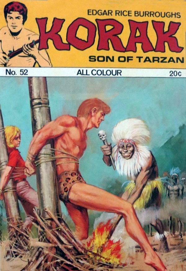 Edgar Rice Burroughs Korak Son of Tarzan (Top Sellers, 1973? series) #52 ([August 1973?])