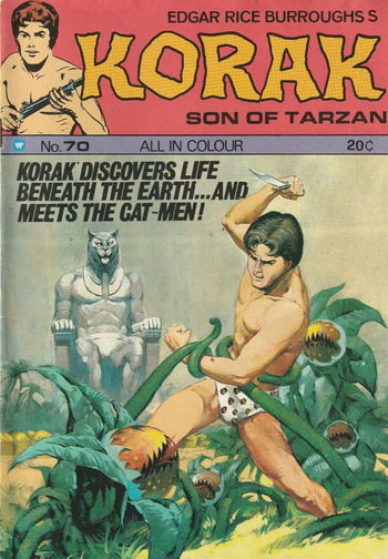 Edgar Rice Burroughs Korak Son of Tarzan (Top Sellers, 1973? series) #70 ([1974?])