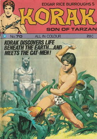 Edgar Rice Burroughs Korak Son of Tarzan (Top Sellers, 1973 series)  #70 ([1974?])