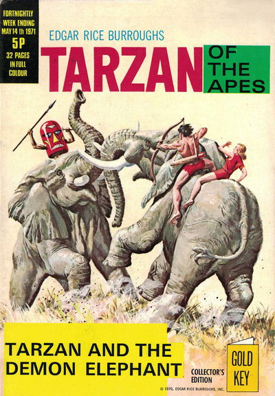 Edgar Rice Burroughs Tarzan of the Apes (Williams, 1971 series) #[6] (14 May 1971)