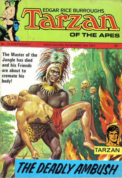 Edgar Rice Burroughs Tarzan of the Apes (Williams, 1971 series) #19 12 November 1971