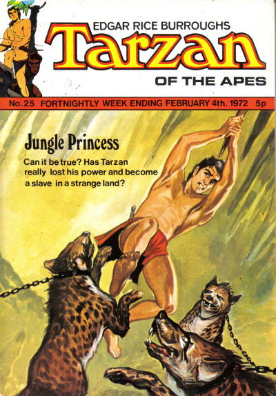 Edgar Rice Burroughs Tarzan of the Apes (Williams, 1971 series) #25 (4 February 1972)