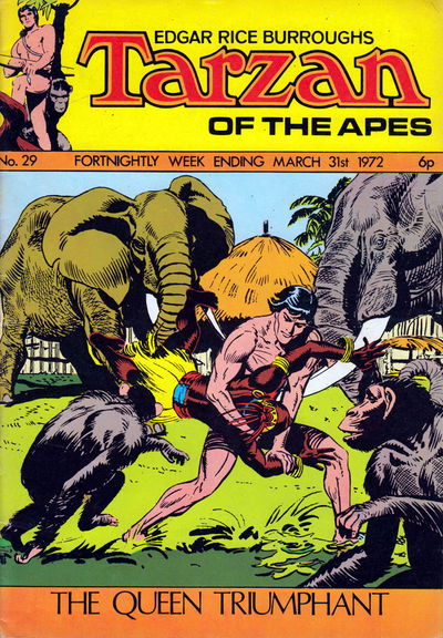 Edgar Rice Burroughs Tarzan of the Apes (Williams, 1971 series) #29 (31 March 1972)