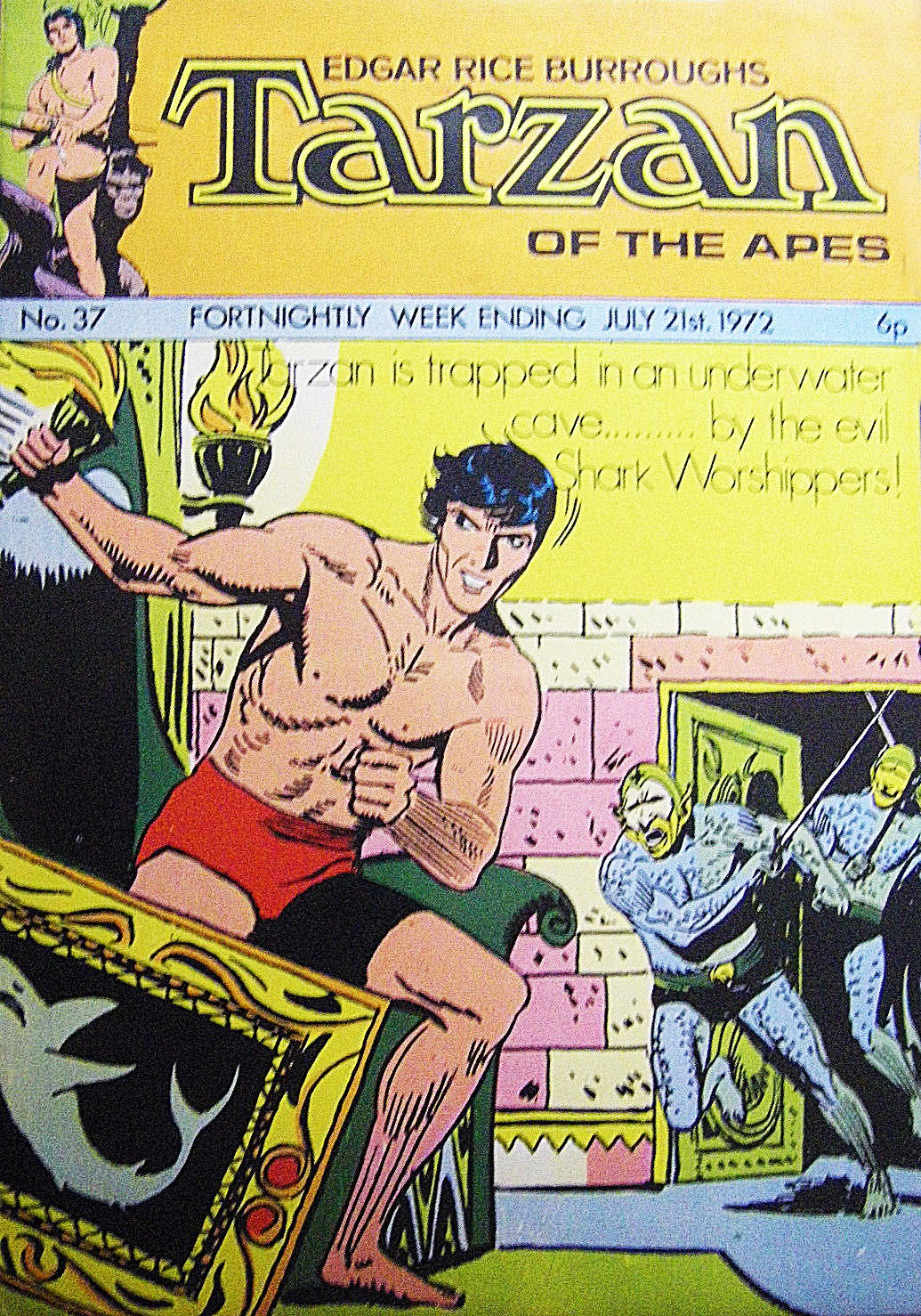 Edgar Rice Burroughs Tarzan of the Apes (Williams, 1971 series) #37 (21 July 1972)