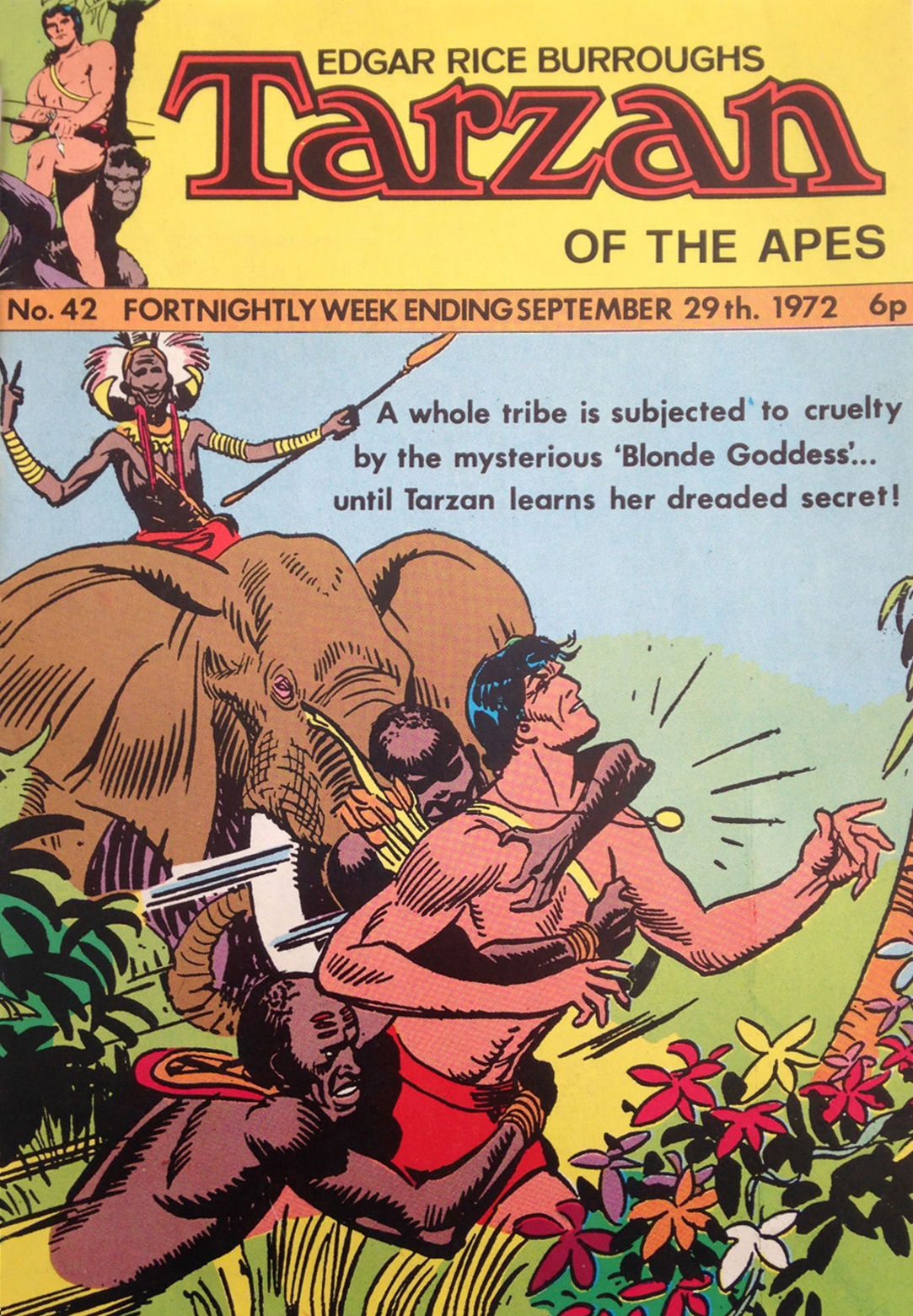Edgar Rice Burroughs Tarzan of the Apes (Williams, 1971 series) #42 (29 September 1972)