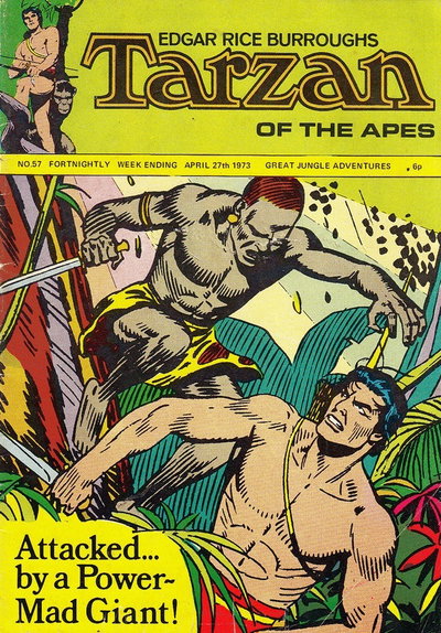 Edgar Rice Burroughs Tarzan of the Apes  #57 (27 April 1973)