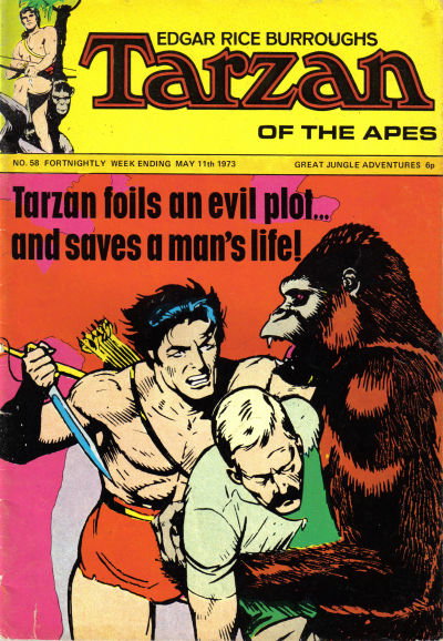 Edgar Rice Burroughs Tarzan of the Apes  #58 (11 May 1973)