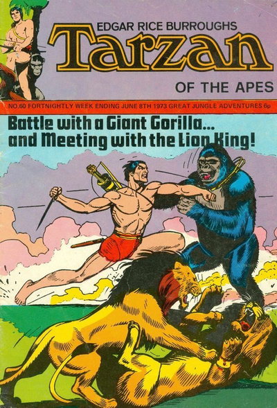 Edgar Rice Burroughs Tarzan of the Apes  #60 (8 June 1973)