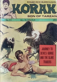 Edgar Rice Burroughs Korak Son of Tarzan (Top Sellers, 1973? series) #77 [September 1974?]