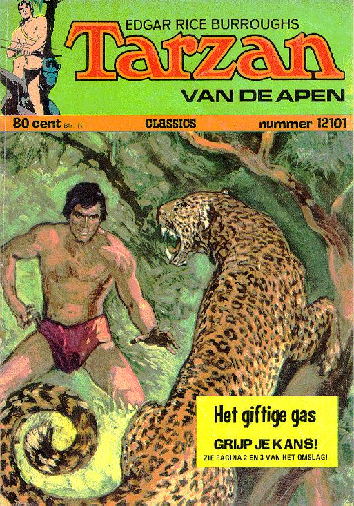 Edgar Rice Burroughs Tarzan van de Apen Classics (Classics, 1965 series) #12101 (1971)
