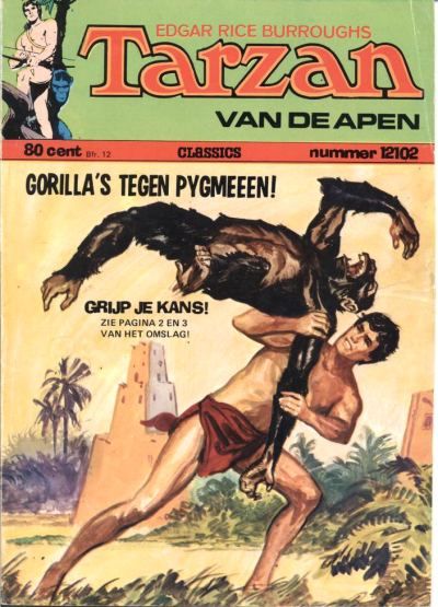 Edgar Rice Burroughs Tarzan van de Apen Classics (Classics, 1965 series) #12102 (1971)