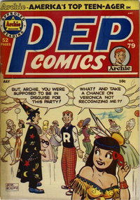 Pep Comics (Archie, 1940 series)  #79 ([May] 1950) — "But, Archie, you were supposed to be in disguise for this party!"