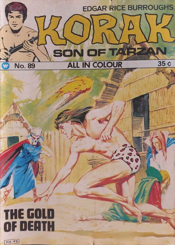 Edgar Rice Burroughs Korak Son of Tarzan (Top Sellers, 1973? series) #89 ([March 1975?])